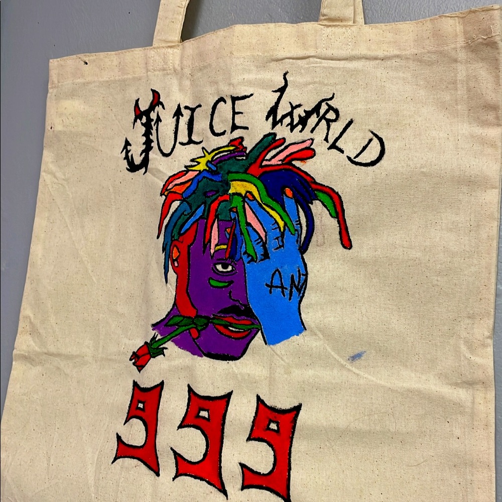 Custom juice wrld book bag hmu for an offer!